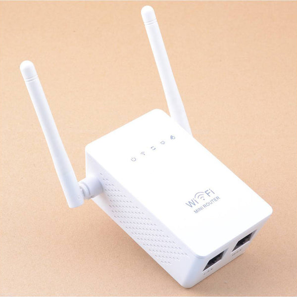 Portable Size Wireless Router Super Fast 300Mbps Data Rate Dual Network Interface WiFi Repeater
