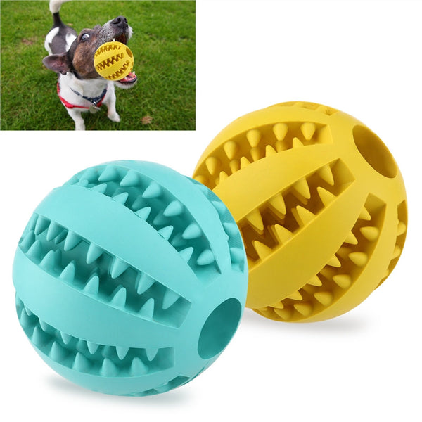 2pcs Rubber Squeaker Toy Dog Ball