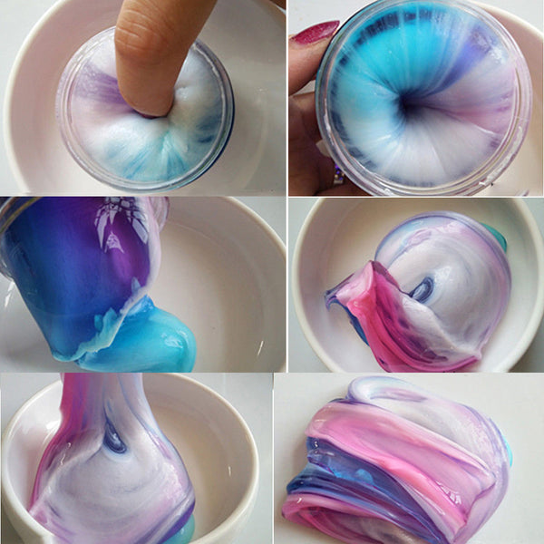 Beautiful Color Mixing Cloud Slime Squishy Putty Scented Stress Kids