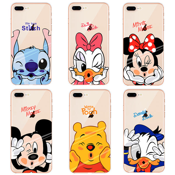 Mickey Minnie Cases For iPhone X 8 7 4 4S 5 5S 5C 6 6S Plus For Xiaomi Redmi 4A 3S 3 S Mi A1 Mi 5X Note 3 4 5A Pro Prime 4X S2